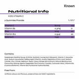 Known Nutrition Kids Vitamin C Complex gummies bottle of 30, UK version