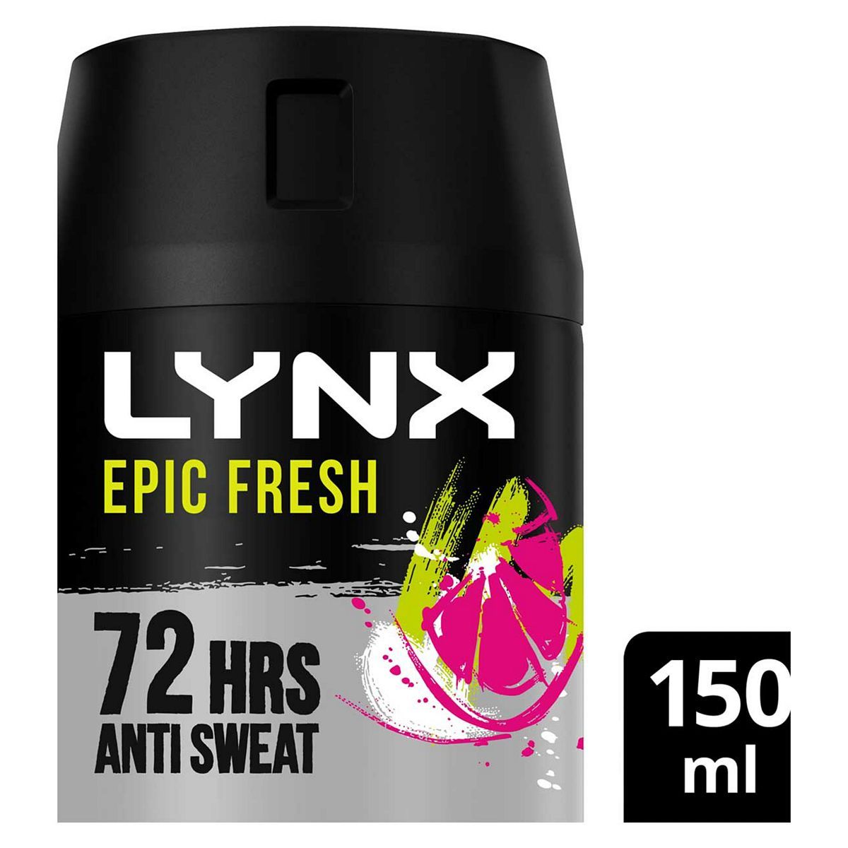 Lynx Epic Fresh Grapefruit & Tropical Pineapple Scent Antiperspirant Deodorant Spray 150ml Men's Toiletries Boots   