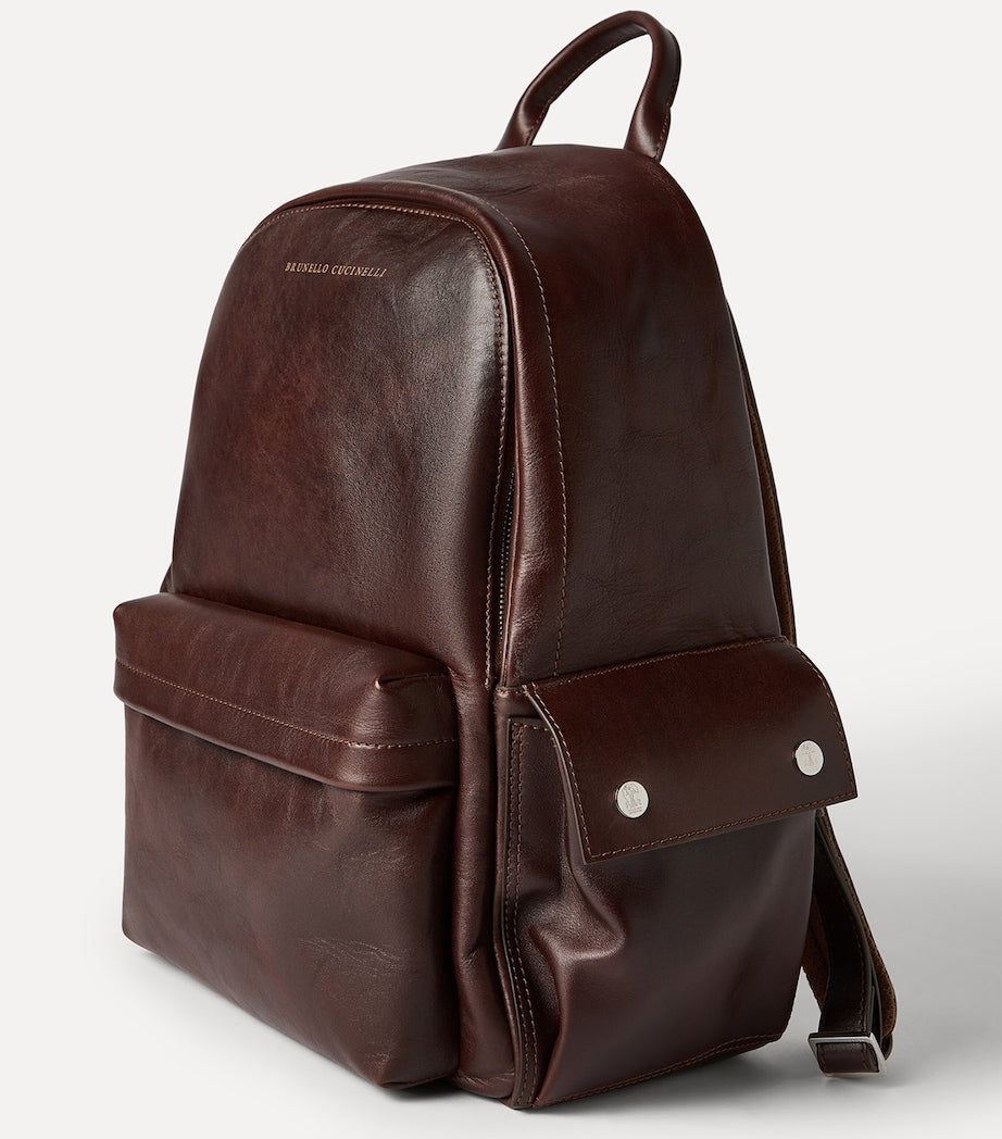 Brunello Cucinelli calfskin travel backpack, imported from the UK