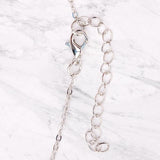 Myga pink agate pendant necklace 45cm, UK version