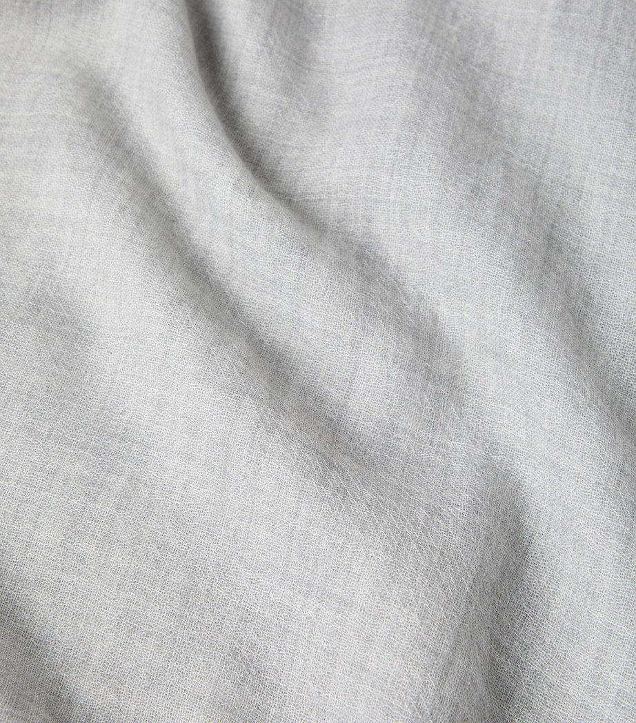 Brunello Cucinelli cashmere-silk scarf 200cm - British product