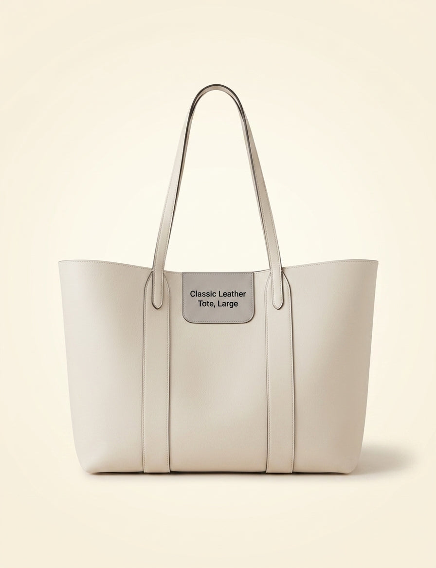 Bayswater Leather Tote Bag - Cashmere Taupe