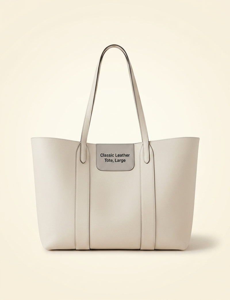Bayswater Leather Tote Bag - Cashmere Taupe