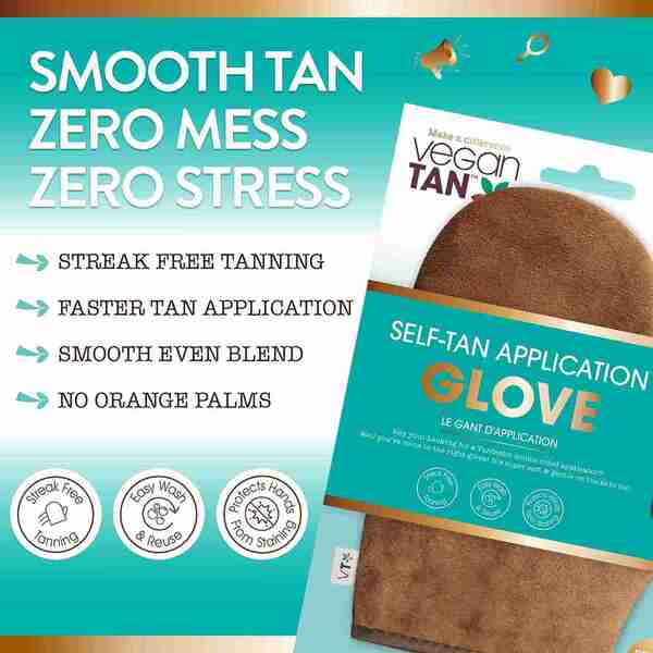 VeganTan self tanning mitt double sided washable, imported from the UK
