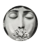 Ceramic Ashtray with Decorative Opera Singer Design, Made in Italy