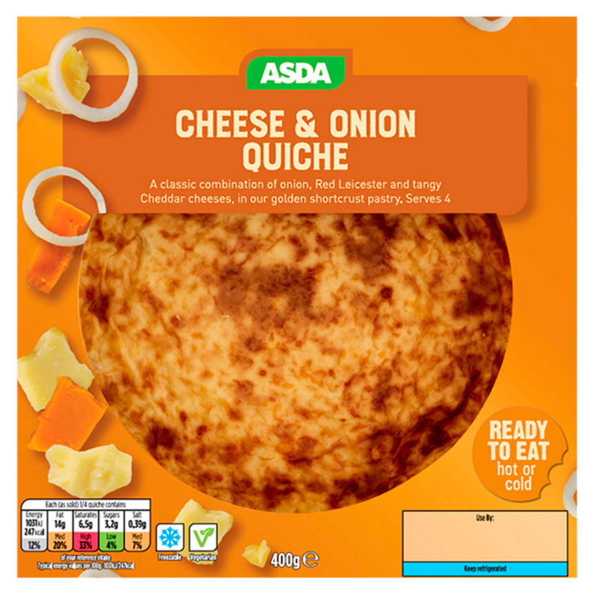 ASDA Delicious Cheese & Onion Quiche GOODS ASDA   