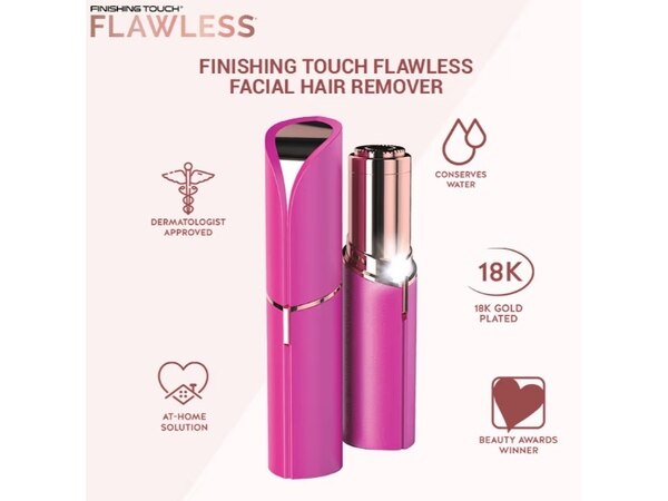 Finishing Touch Flawless Face Trimmer Pink Crystal GOODS Superdrug   