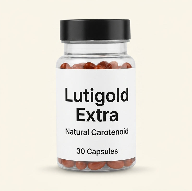 Holland & Barrett Lutigold Extra 20mg 30 capsules (British brand)