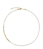 Monica Vinader gold vermeil baroque pearl necklace, UK version