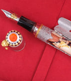 Montegrappa Sterling Silver Casanova fountain pen, imported from the UK