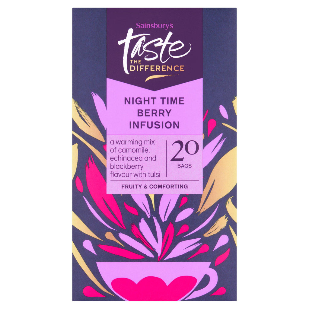 Sainsbury's Night Time Berry Tea Bags 20s, Taste the Difference