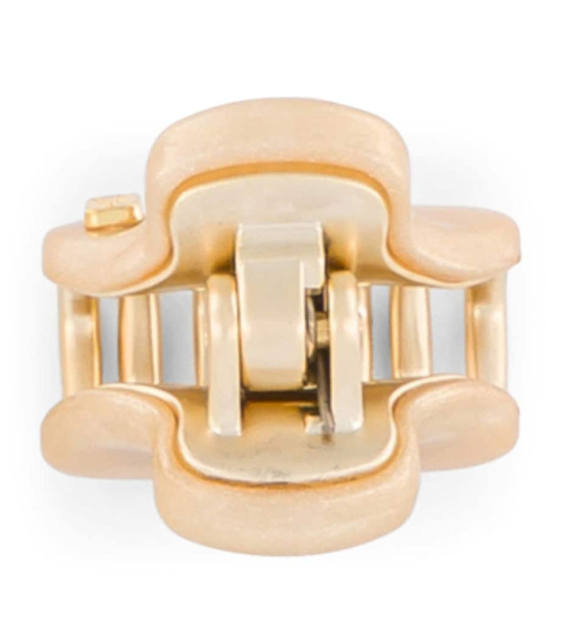 Alexandre de Paris gold-plated mini claw hair clip 1.8cm, UK version