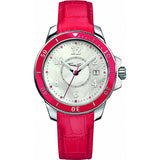 Thomas Sabo red watch with leather strap stainless steel case (British brand)