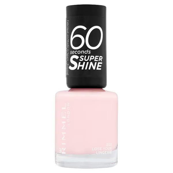 Rimmel Nail Polish Loose Your Lingerie Shade 8ml, imported from the UK