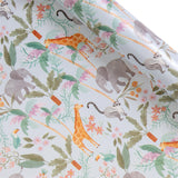 Sainsbury's Jungle Animal Baby Birthday Gift Wrap Wrapping Paper 2m GOODS Sainsburys   