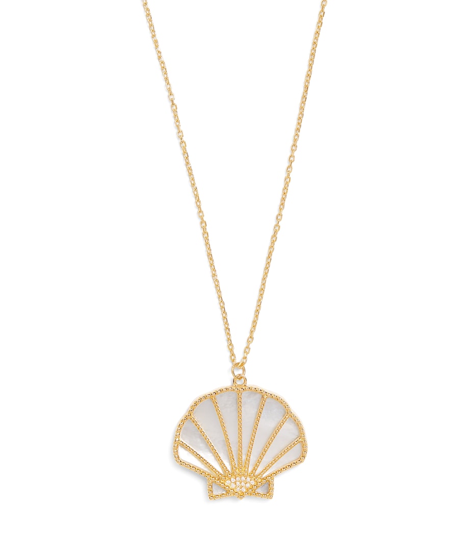 L'Atelier Nawbar mother-of-pearl diamond necklace - British brand