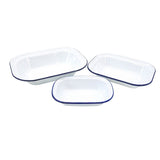 George Home White Pie Dish - Set of 3 General Household ASDA   