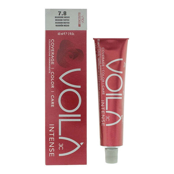 Intercosmo Voila Intense hair color 60ml Medium Toffee - British product