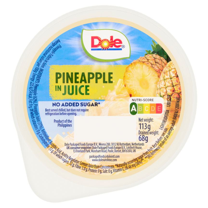 Dole Fruit in Juice Pineapple Fruit Snack GOODS ASDA   