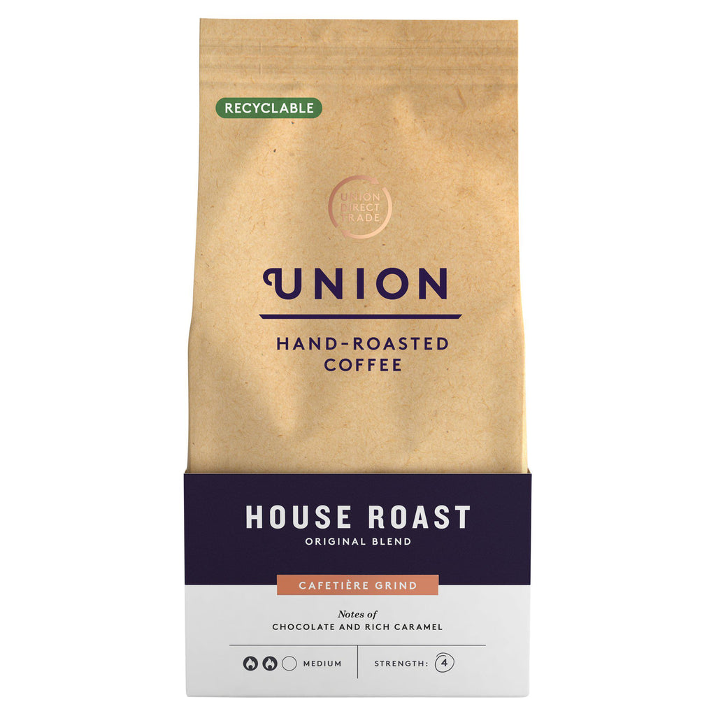 Union Hand-Roasted Coffee House Roast Cafetière Grind 200g