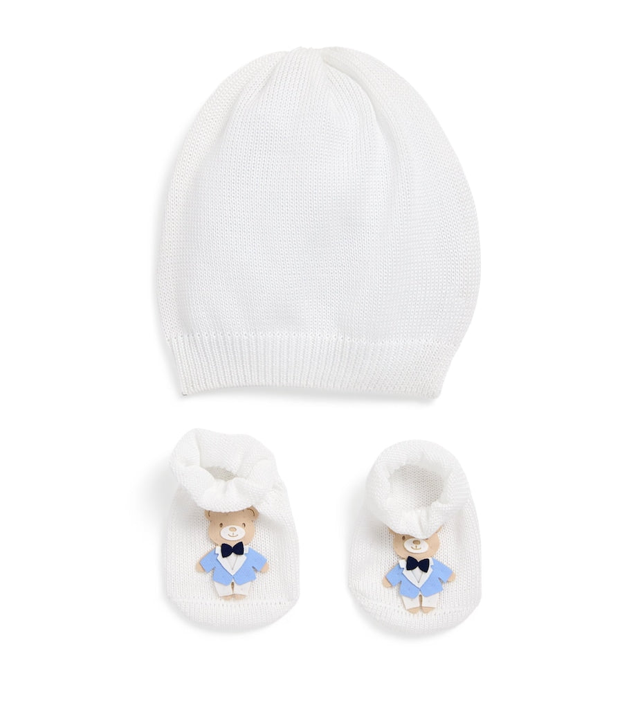 Story Loris gift set with Teddy Bear beanie and boots (British brand)