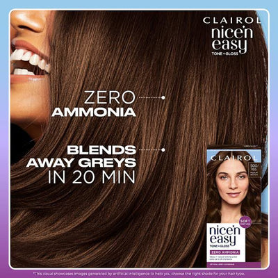 Clairol Nice'n Easy Tone+Gloss Hellbraun Semi-Permanente Haarfarbe