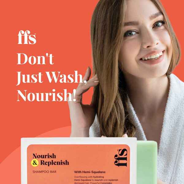 FFS Beauty Nourish & Replenish Shampoo Bar 60g - British product
