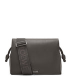 Men's Suede and Calfskin Satchel with Adjustable Strap and Zip Pocket, 24cm x 34cm x 12cm