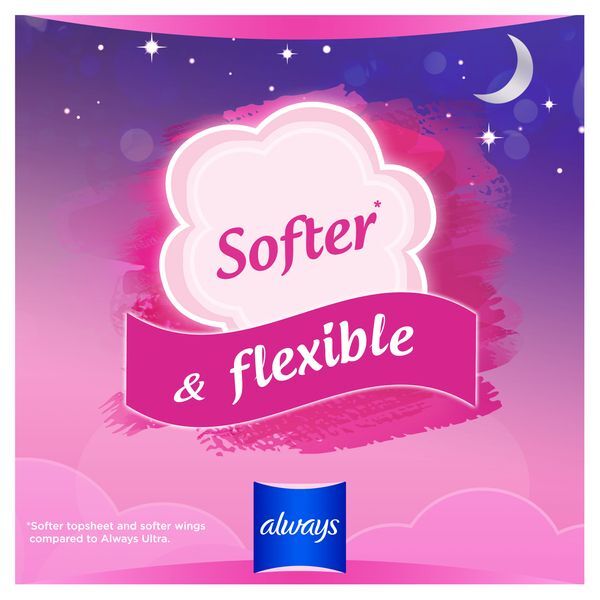 Always Sensitive Night Ultra (Size 3) Sanitary Towels x10 GOODS Superdrug   