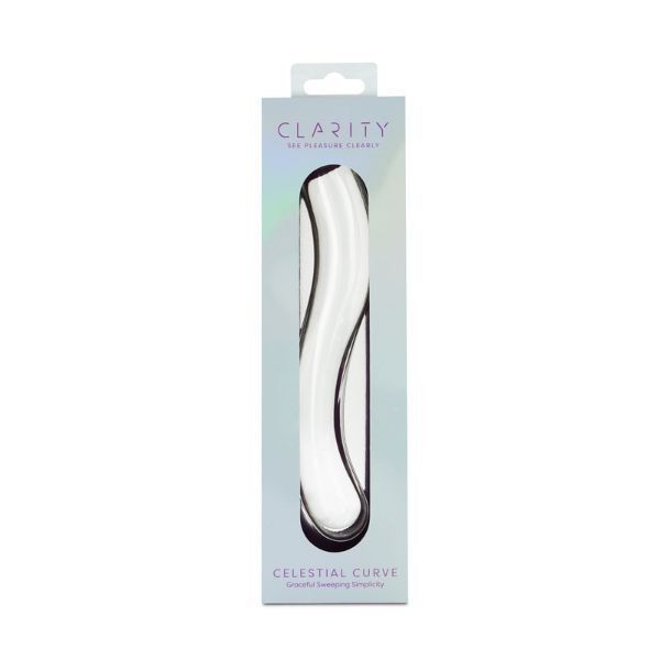 Clarity Celestial Curve glass dildo 7.1 inch, UK version