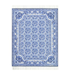 Dolce&Gabbana cashmere throw with Blu Mediterraneo design 140cm x 180cm - British product