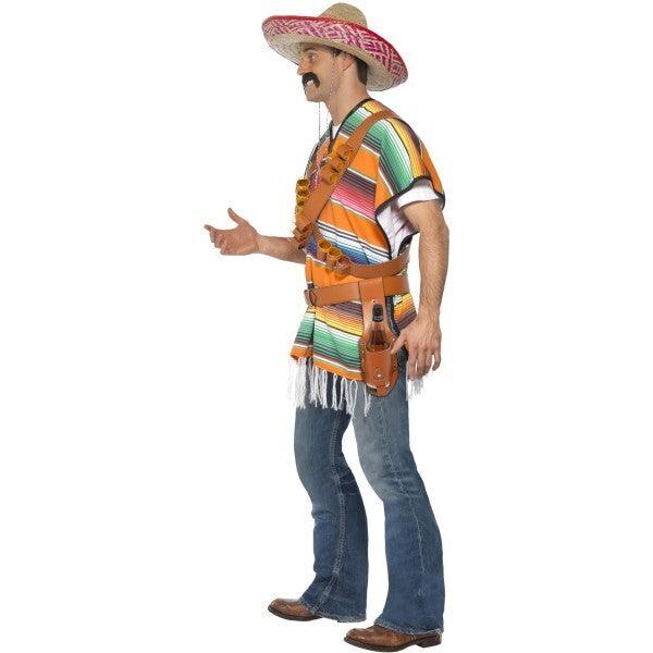 Smiffys Tequila Shooter Guy costume with poncho and belt - British product