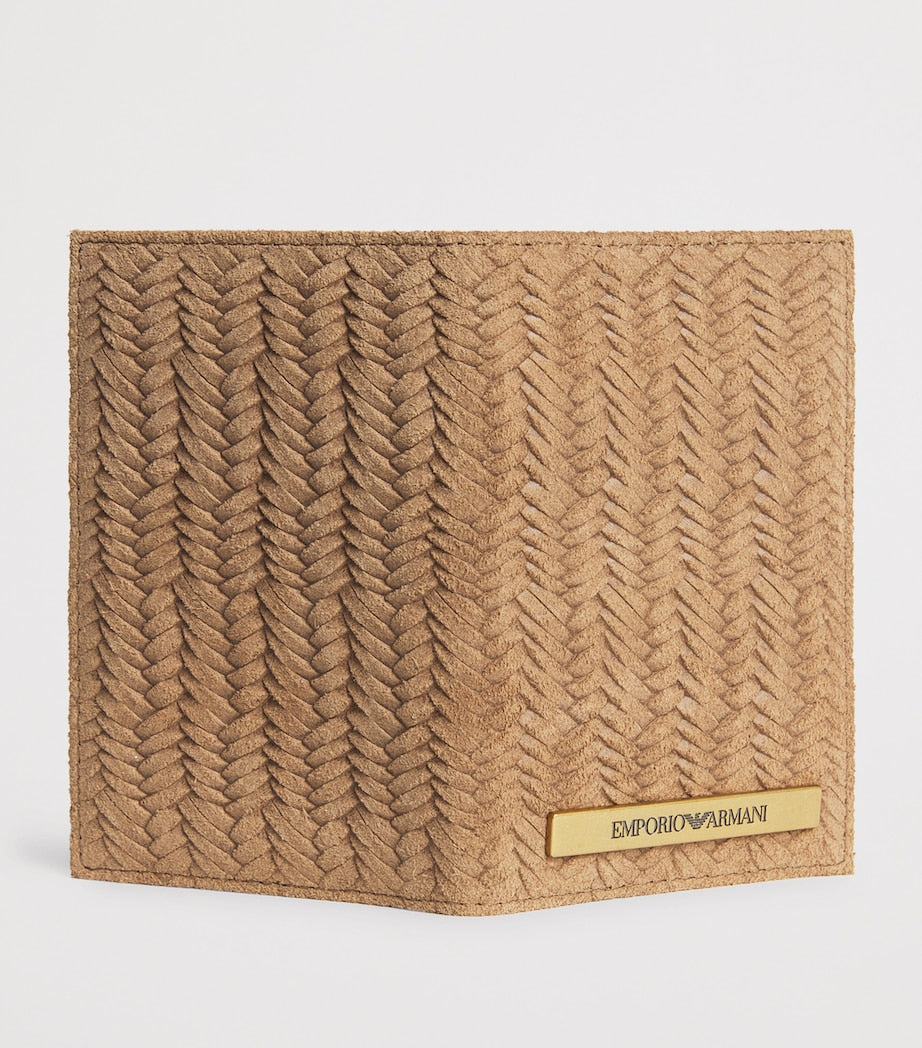 Emporio Armani leather embossed card holder, imported from the UK