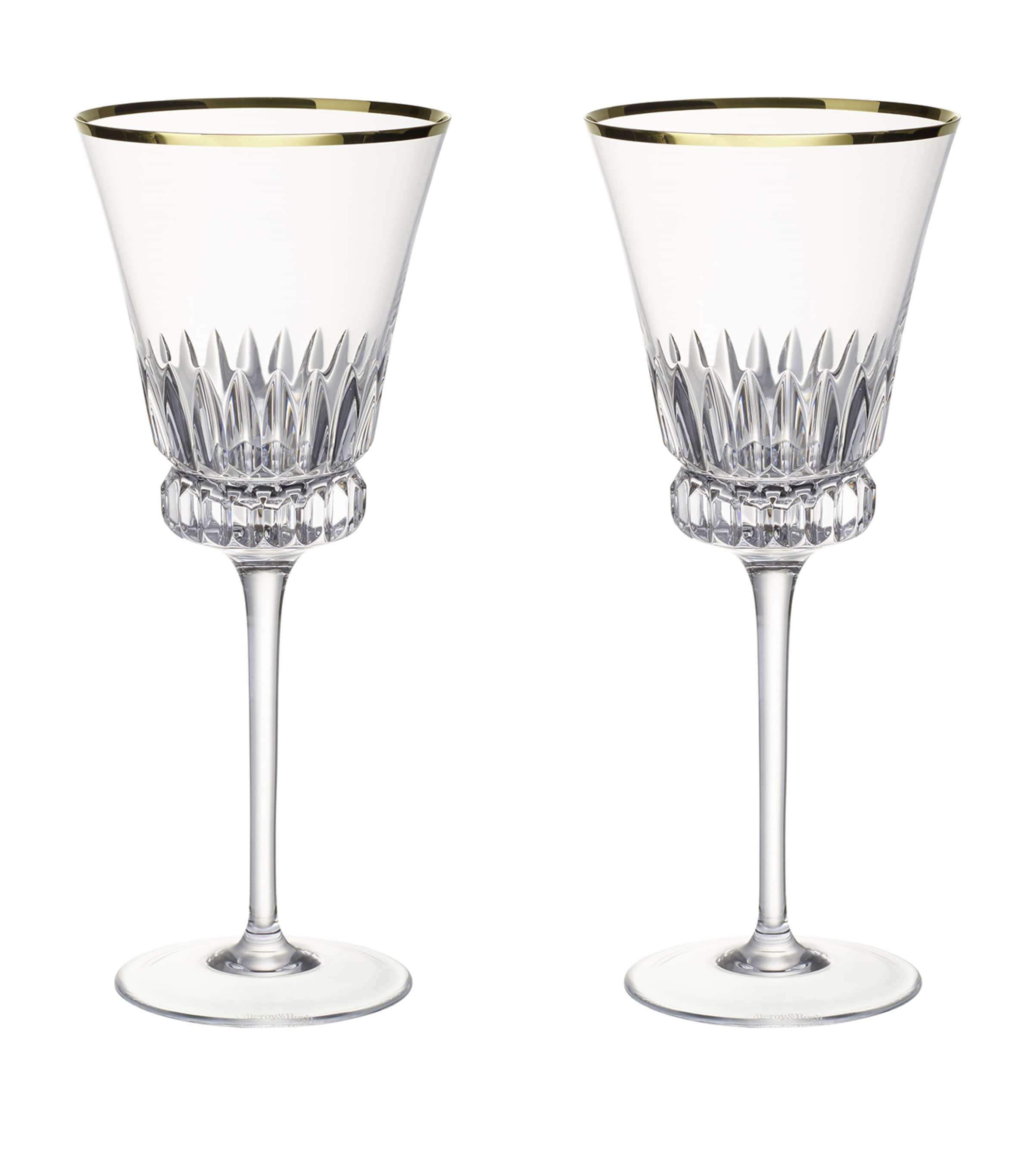 Villeroy & Boch Grand Royal Gold red wine glasses 200ml (British brand)