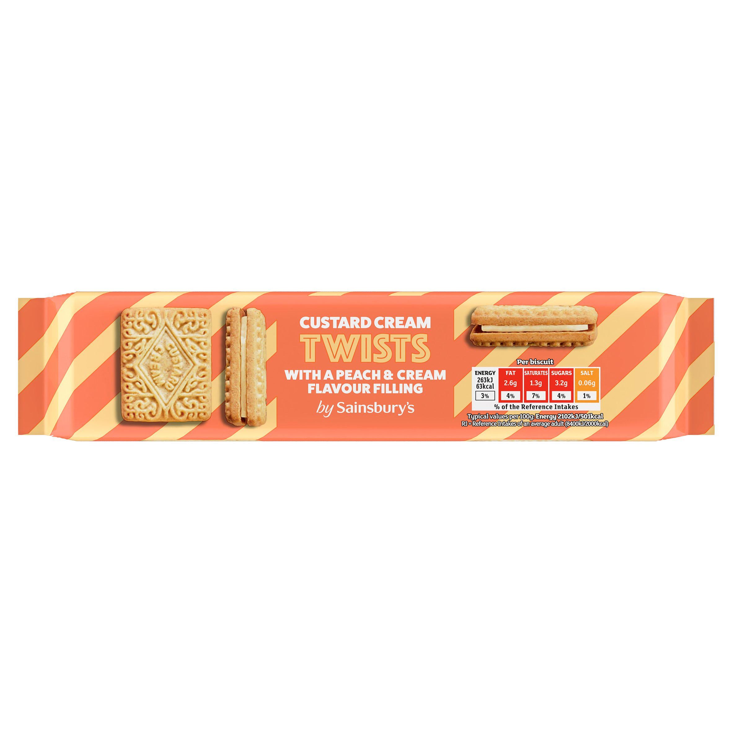 Sainsbury's Peaches & Cream Twists 150g GOODS Sainsburys   