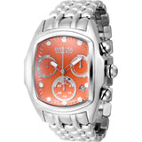 Invicta Lupah men's orange watch stainless steel - British product