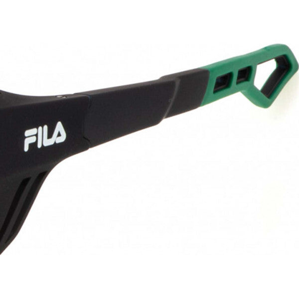 Fila SFI722 black sunglasses with injected frame (British brand)