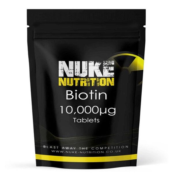 Nuke Nutrition Biotin Tablets 10,000mg -365ct