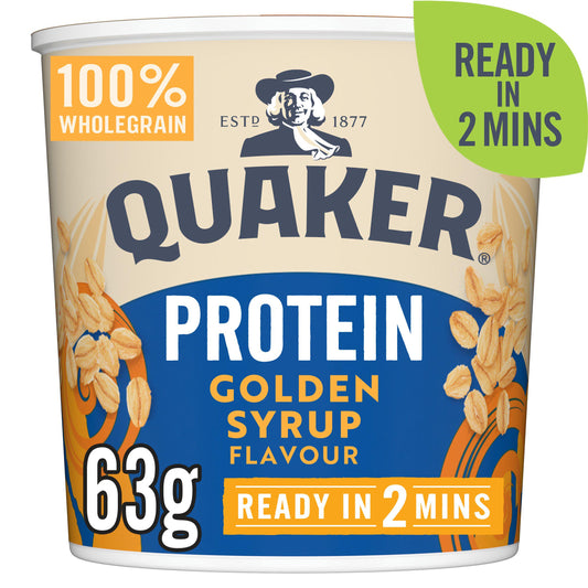 Quaker Oat So Simple Protein Golden Syrup Porridge Pot 63g Porridge & oats Sainsburys   