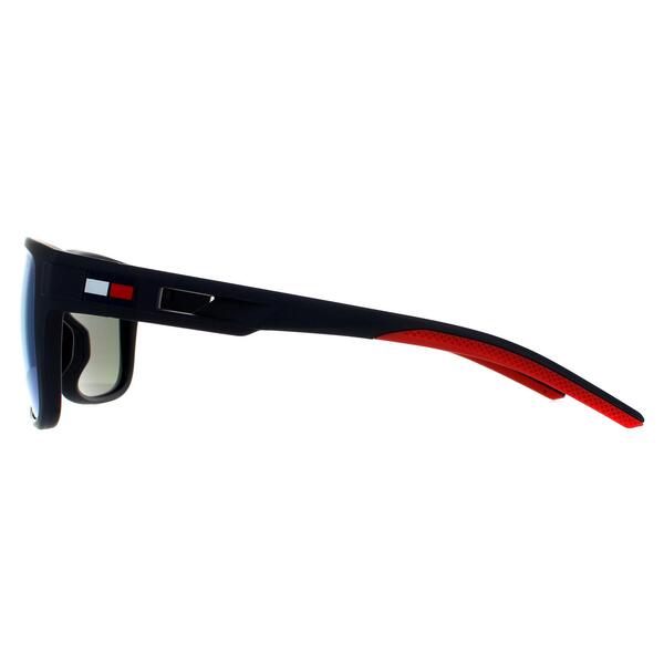 Tommy Hilfiger TH 1913/S blue mirrored sunglasses, imported from the UK
