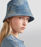 Prada denim bucket hat, UK version