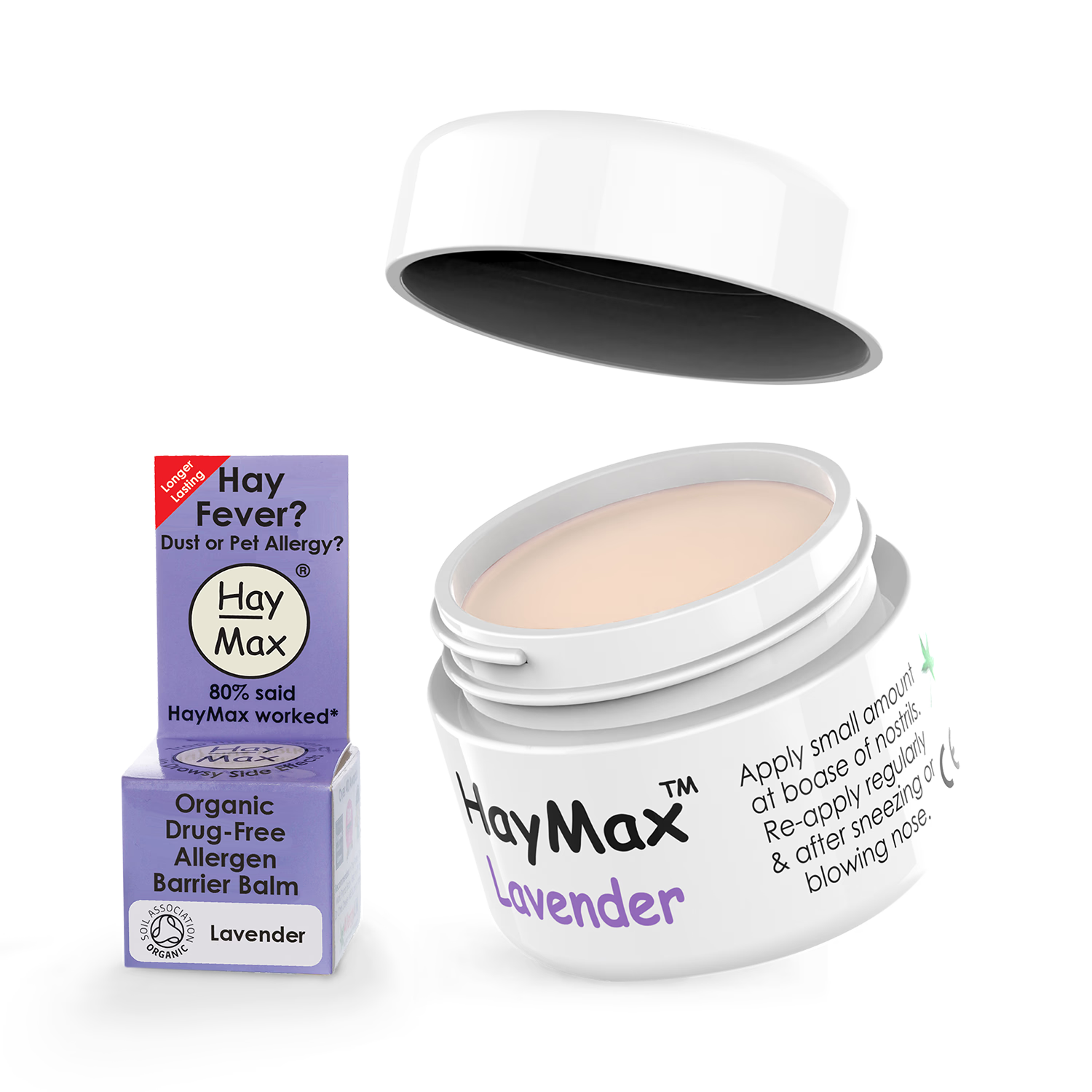 Haymax lavender organic pollen barrier balm 5ml - British product