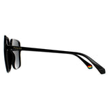 Polaroid black polarized women sunglasses oversized square - British product