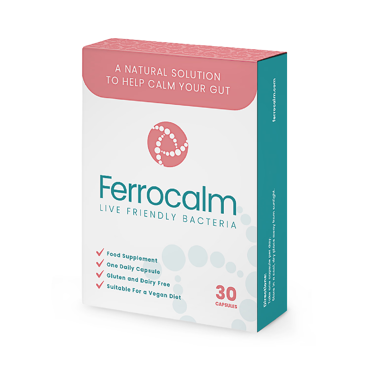 Ferrocalm probiotic 30 capsules, UK version