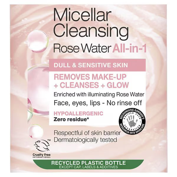 Garnier Micellar Water Rose Sensitive Skin 400ml, UK version