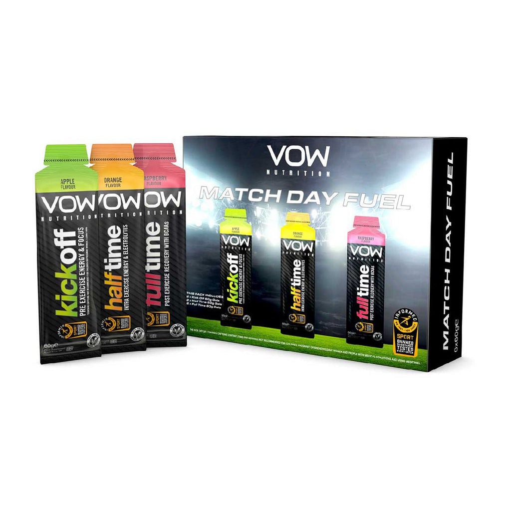 VOW Nutrition Match Day Fuel Sports Gels Multipack - 6 Pack