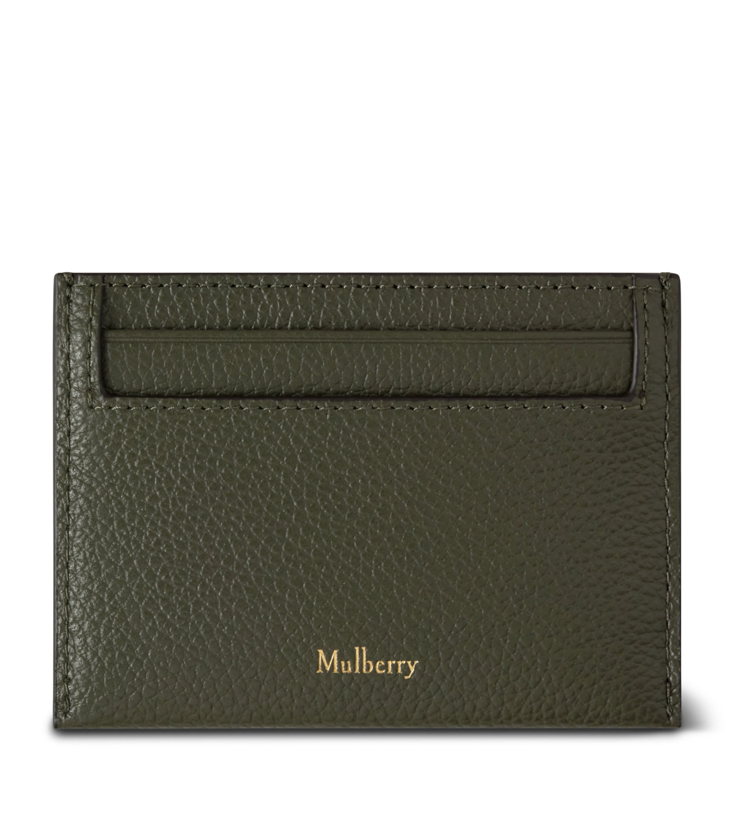 Mulberry grained leather card holder compact (British brand)