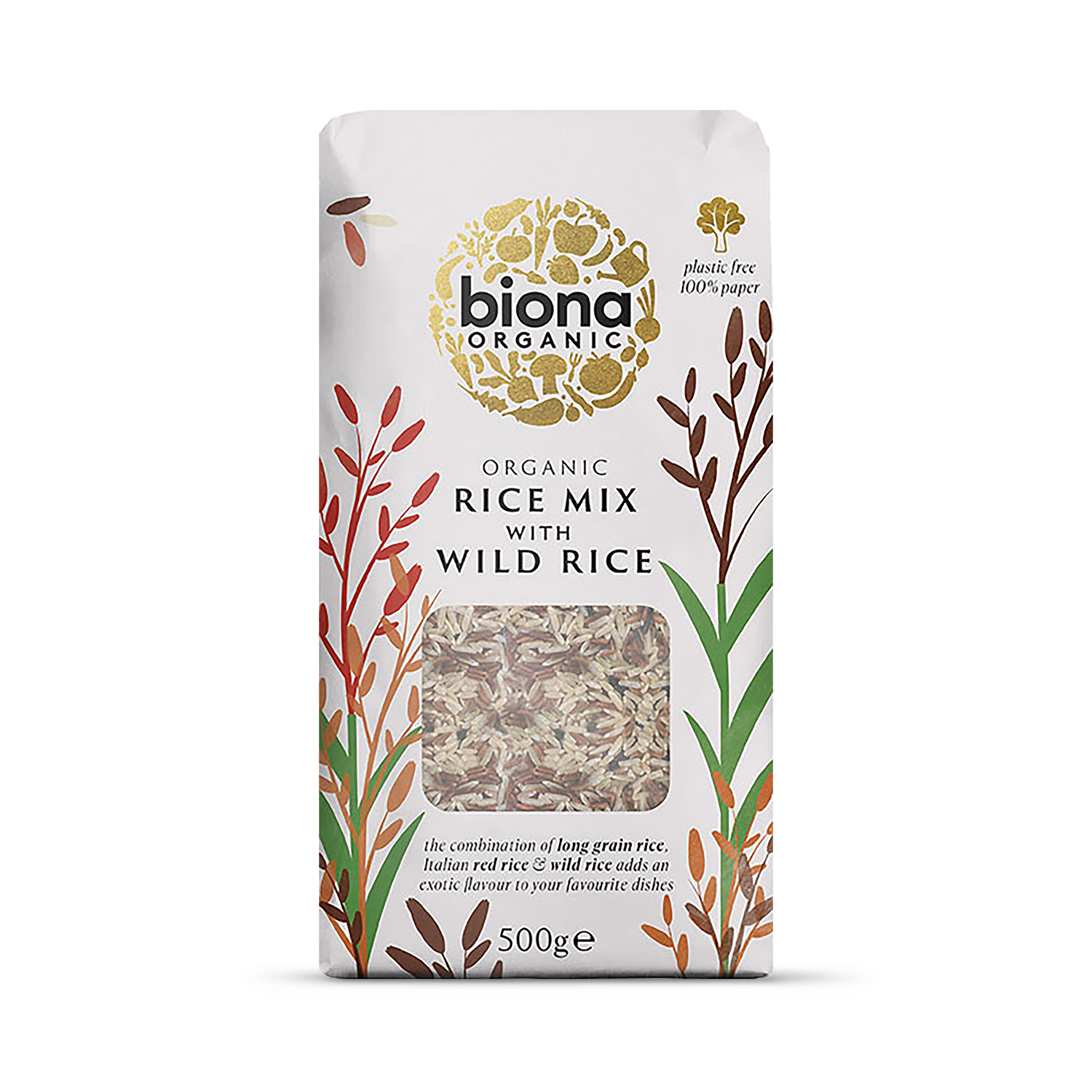 Biona organic rice mix with wild rice 500g - British product