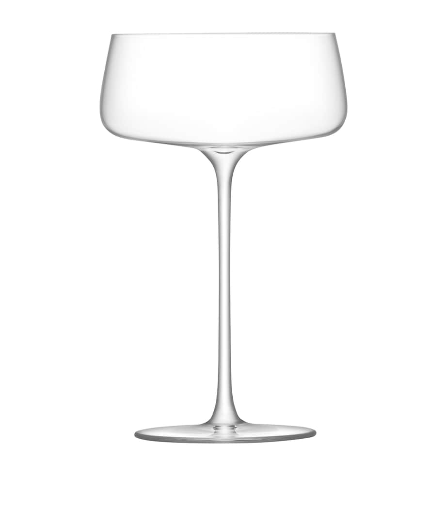 LSA International set of 4 Champagne saucers with 300ml capacity, UK version
