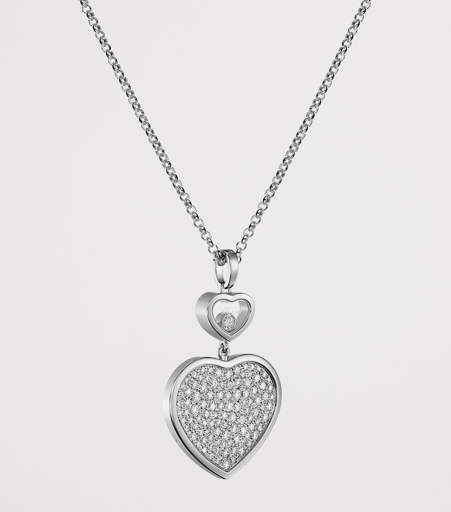 Chopard white gold diamond pendant - British product